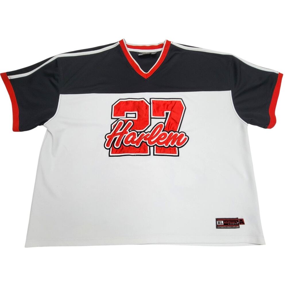 Vintage Asphalt Legend Starter Harlem 27 Jersey Mens 3XL Y2K Baggy Hip Hop